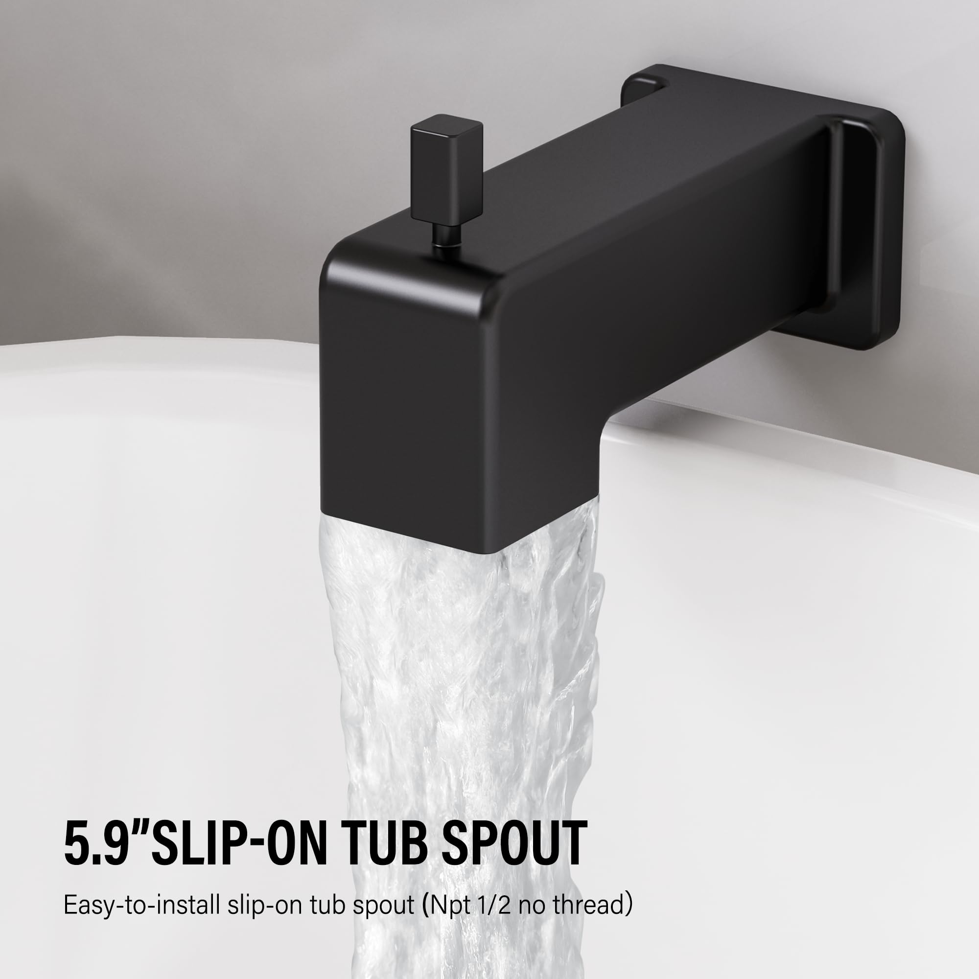 Esnbia shower trim handle for simple temperature and flow control