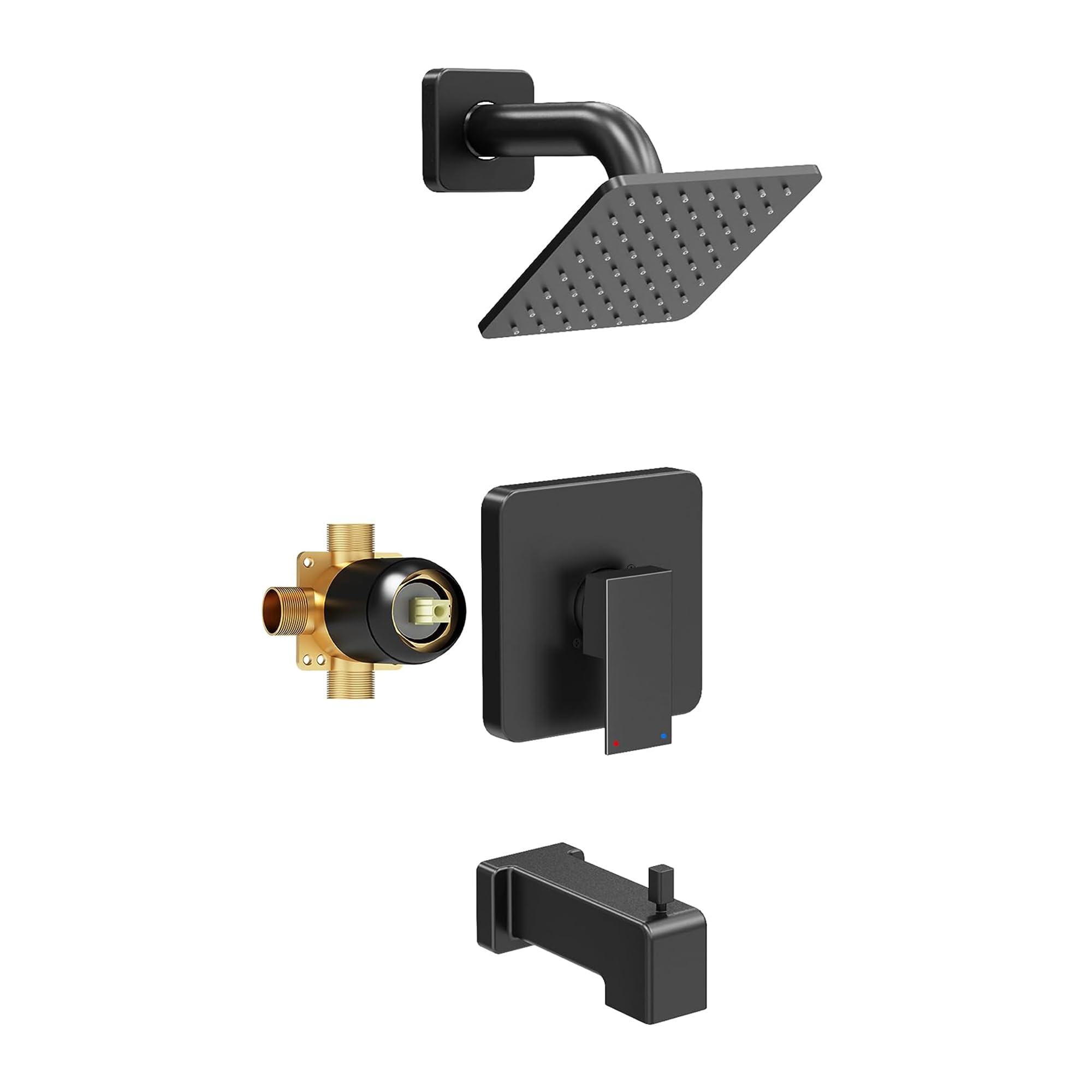 Esnbia showerhead with 6-inch rain spray for a spa-like shower