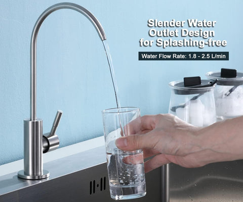 ESOW lead-free SUS304 faucet body close-up emphasizes corrosion resistance
