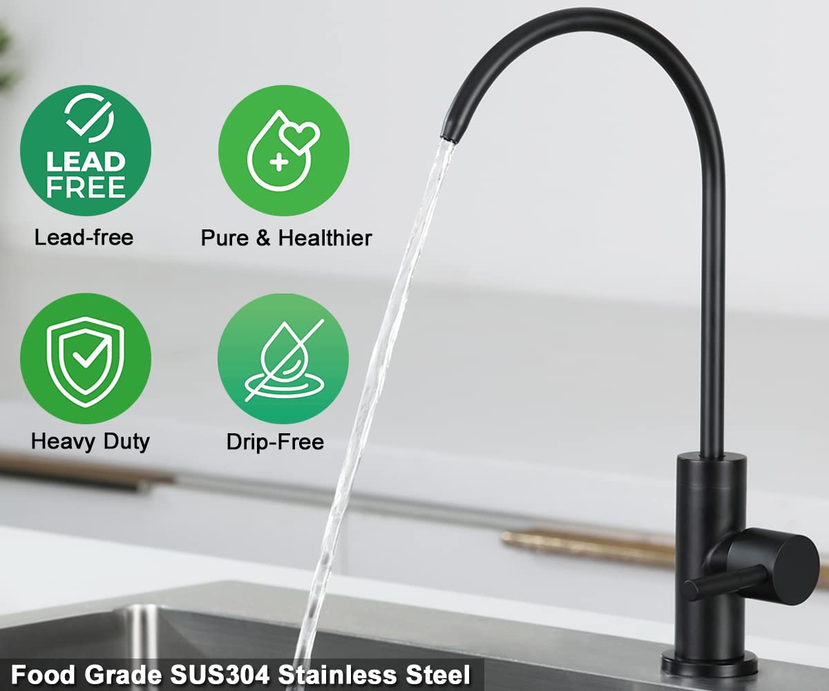 ESOW lead-free SUS304 stainless steel faucet body highlights durability
