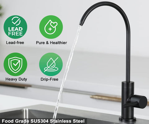ESOW lead-free SUS304 stainless steel faucet body highlights durability