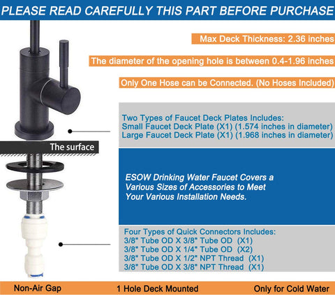 ESOW quick-connectors and adapters simplify RO system connections