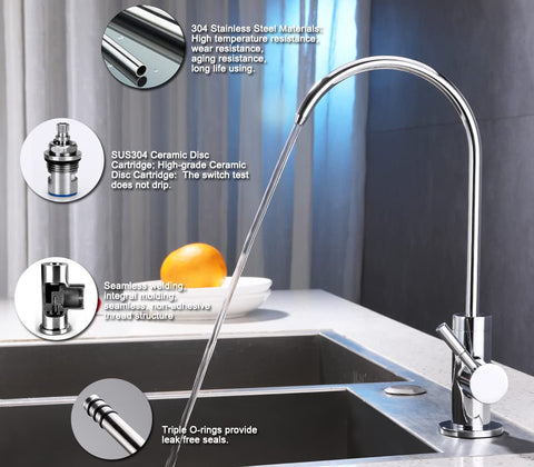 ESOW polished chrome finish resists tarnish for long-lasting shine
