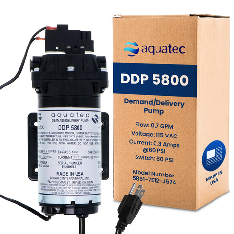 ESP Aquatec DDP 5800 front view, compact RO booster for on-demand pressure