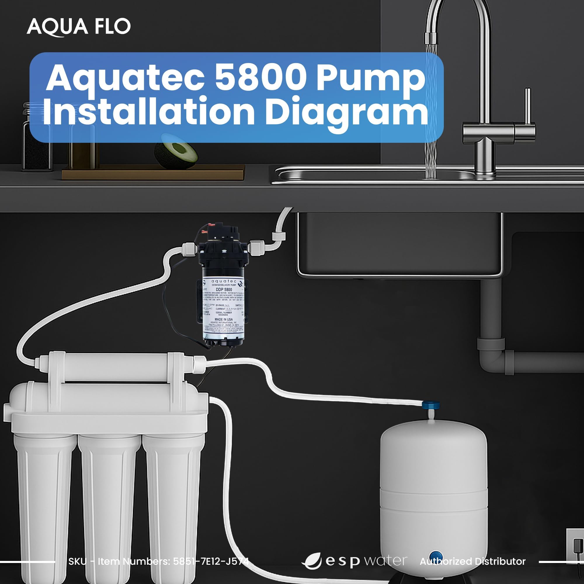 ESP Aquatec DDP 5800 packaged system ready for RO installation