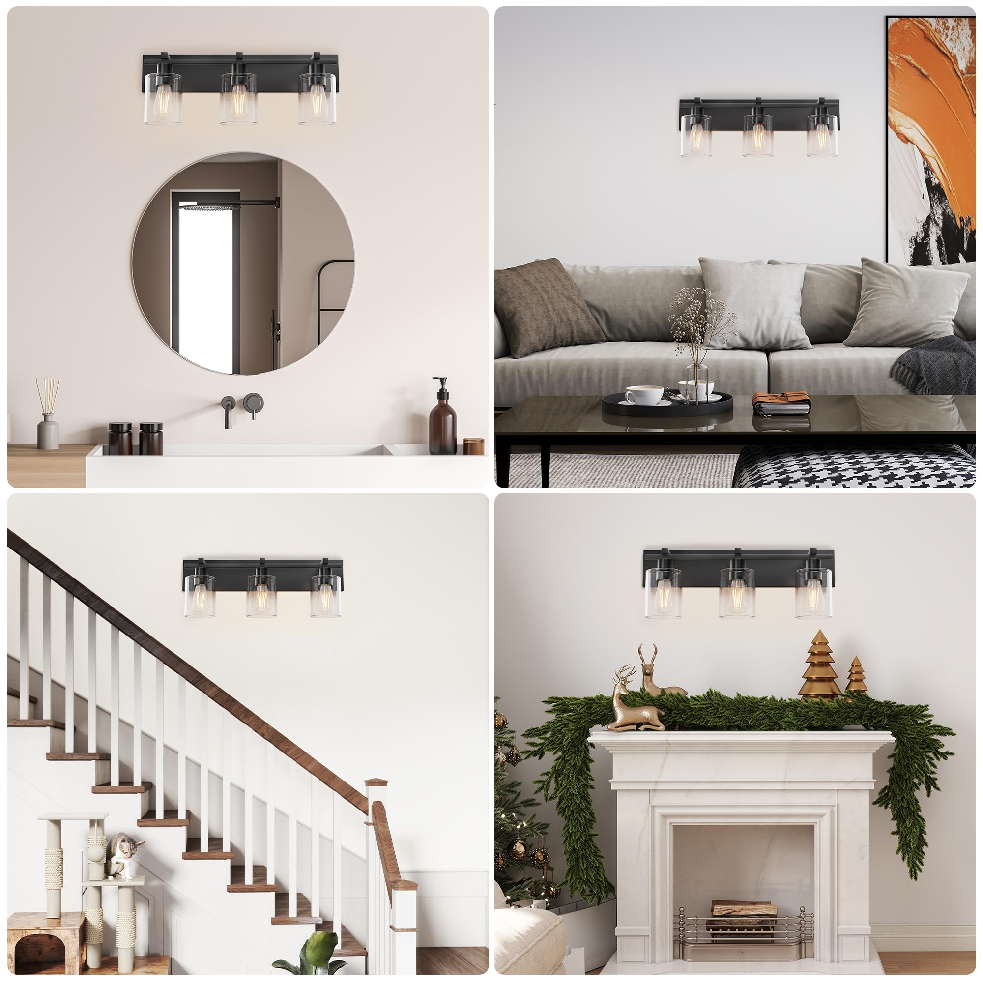 Espird vanity light installed over a mirror—even illumination for grooming.