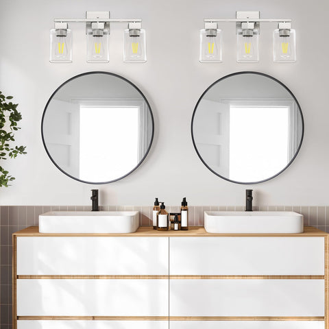 Espird Brush Nickel vanity light UL certified for safe everyday use.