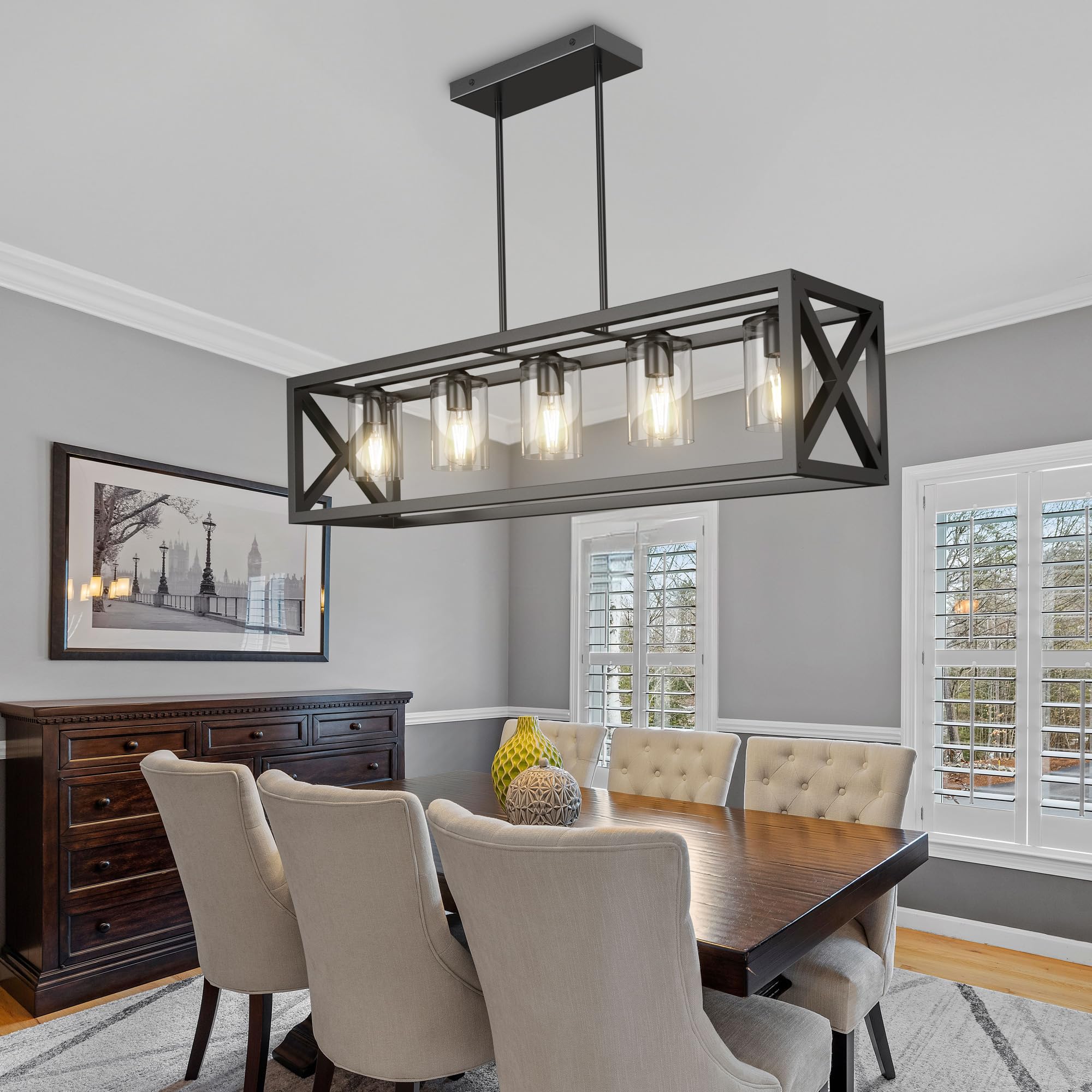 Espird dining light manual and gloves included for clean installation