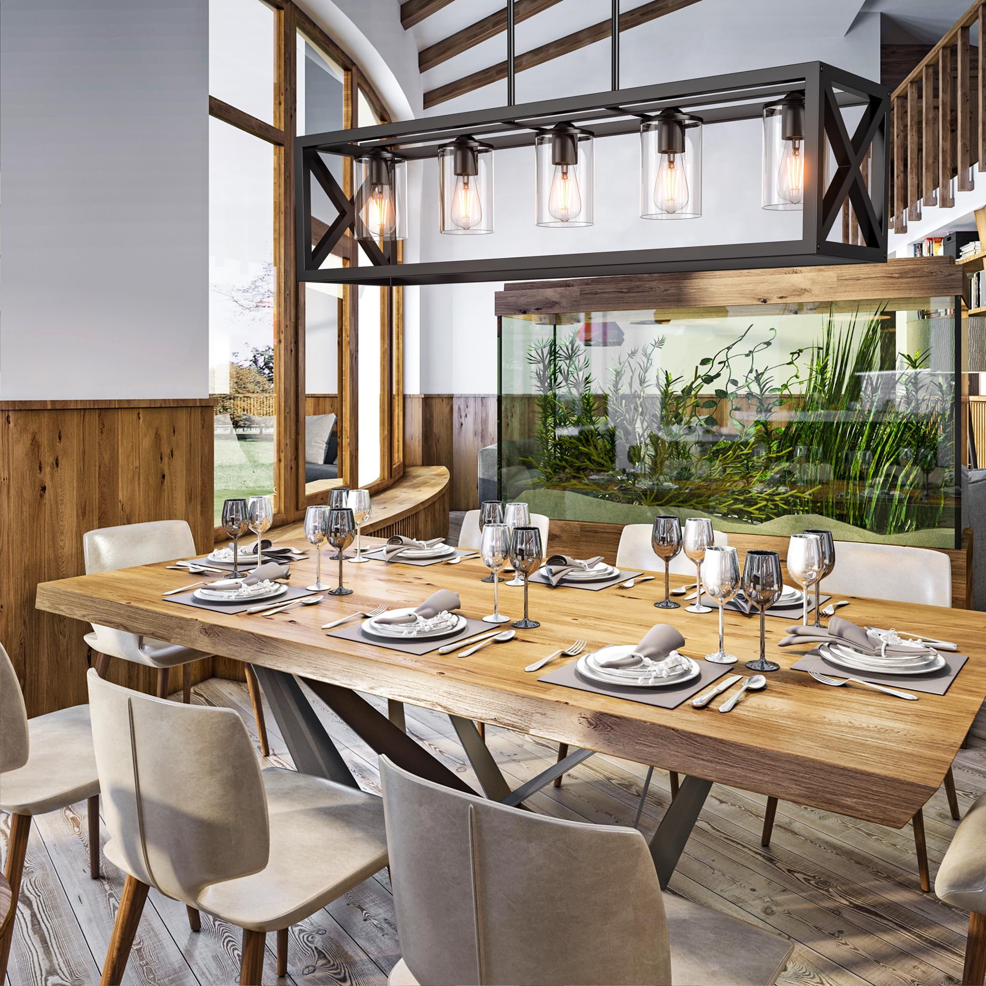 Espird dining room light with waterproof anti-rust coating for kitchens and dining