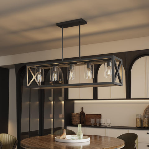Espird farmhouse dining light assembly with sturdy hardware for easy setup