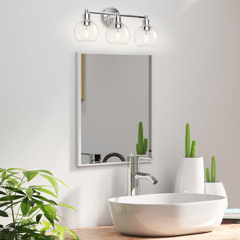 Espird UL-certified vanity light chrome ensures safe, reliable bathroom lighting.