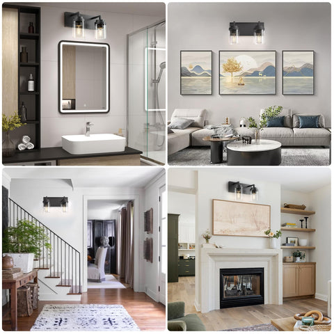 Espird vanity light includes sturdy mounting plate for easy installation.