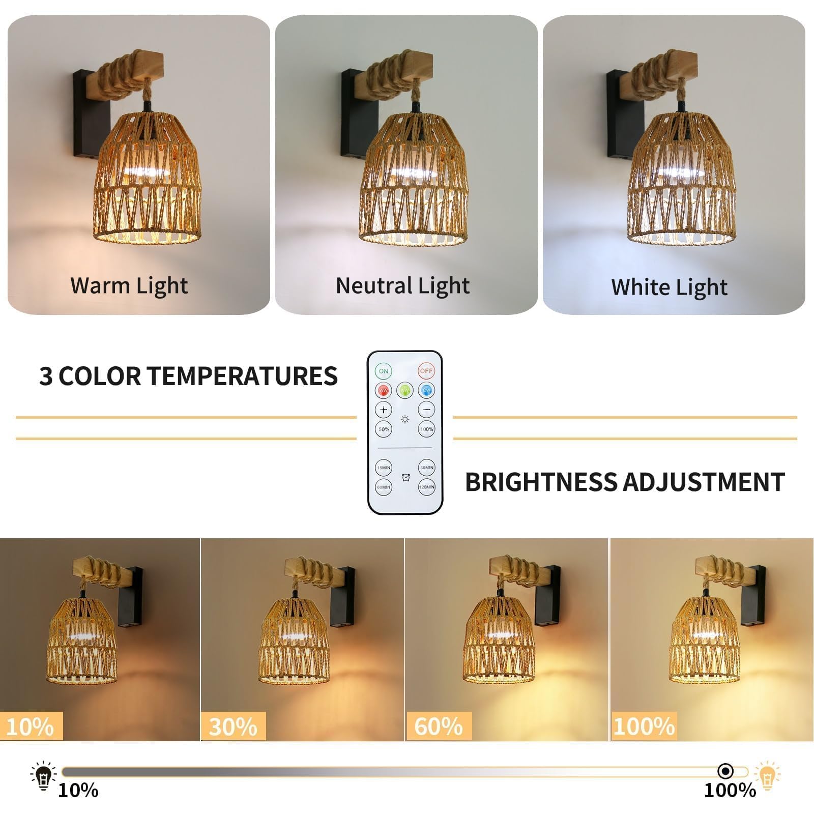 Espossi warm, neutral, and white color temps for versatile moods.