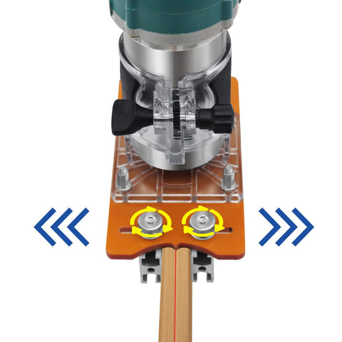 Espusta portable, lightweight router base for easy transport between shop and site.