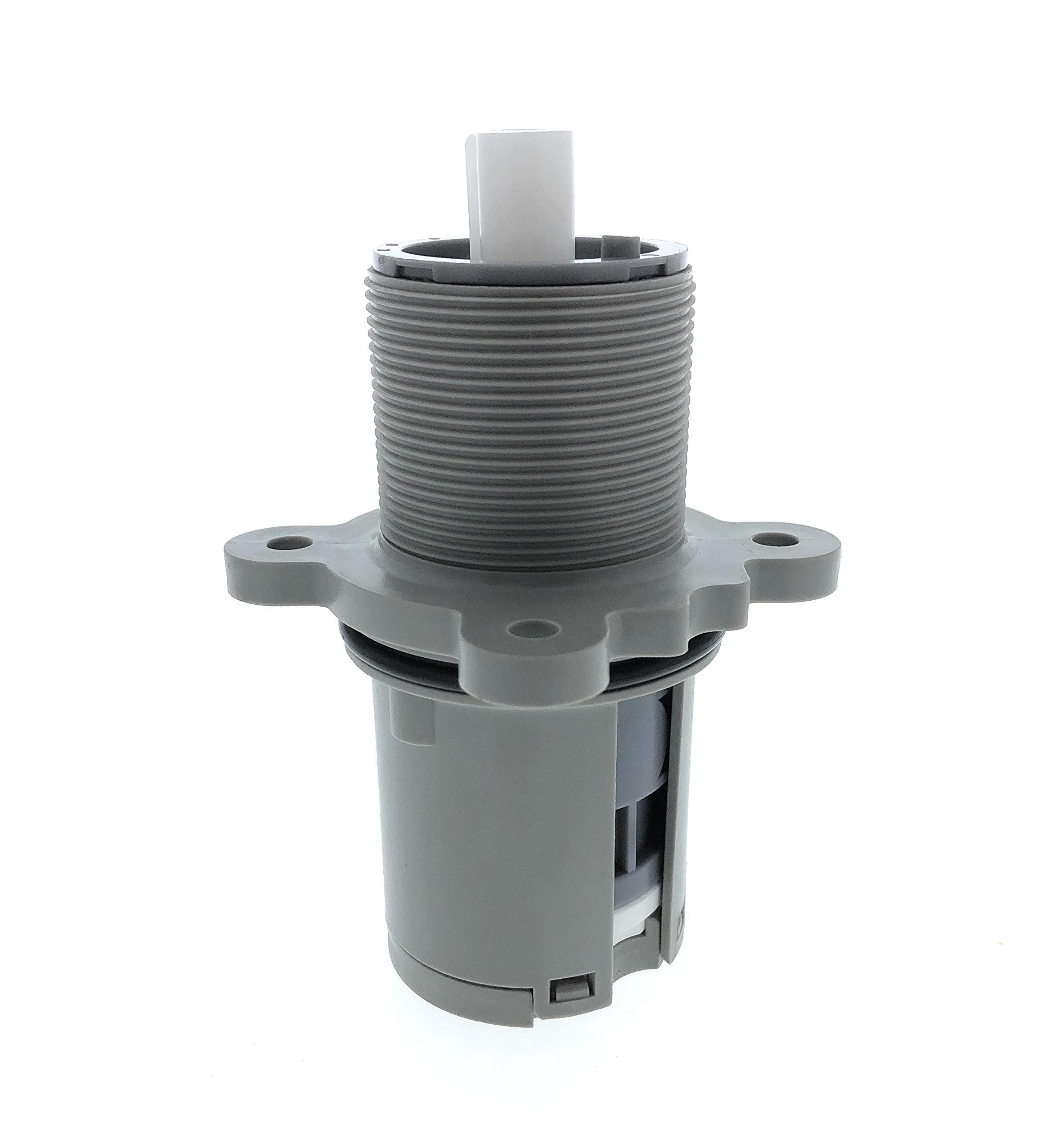 Essential Values pressure-balanced cartridge front view, showing compact design for tight spaces.