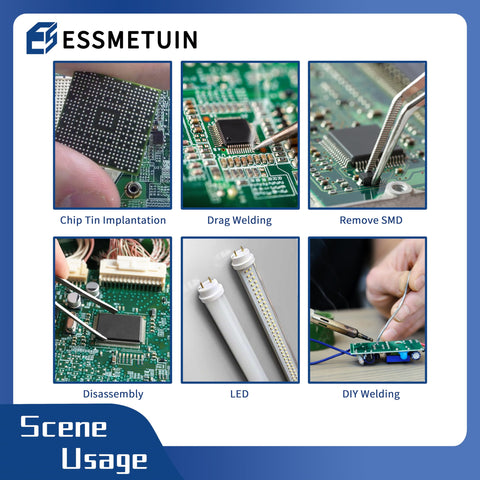 Essmetuin electronics repair setup enabling reliable workflow and precise component rework.