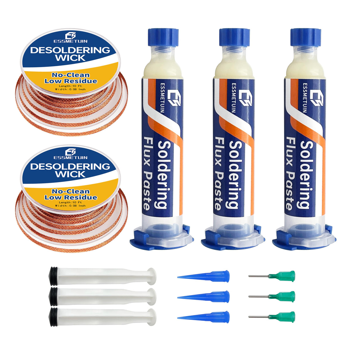 Essmetuin solder wick removal in use for fast desoldering with minimal board risk.