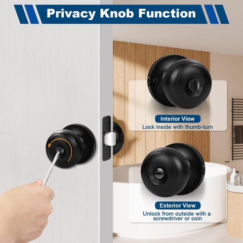 Estmoon adjustable latch supports 60mm or 70mm for various doors.