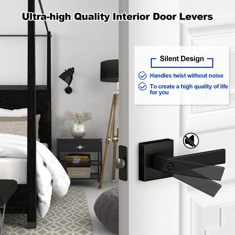 Estmoon ANSI-3 privacy lock lever suitable for bedroom or office use