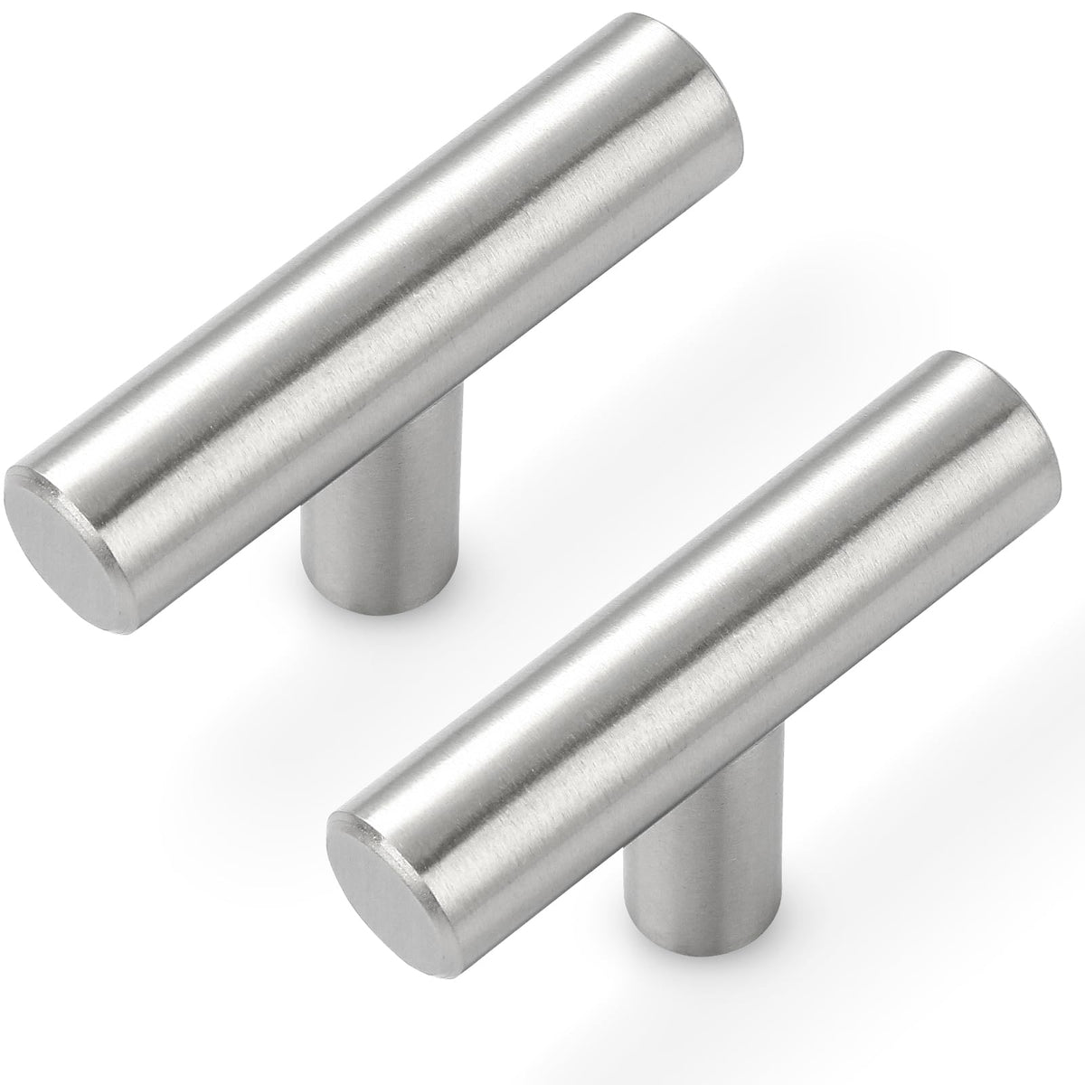 Estmoon brushed nickel cabinet knob 50mm with fingerprint-resistant finish.