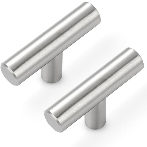Estmoon brushed nickel cabinet knob 50mm with fingerprint-resistant finish.