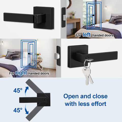 Step-by-step installation of Estmoon door handle with lock