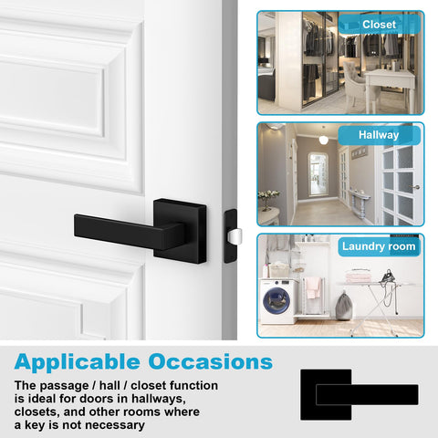 Estmoon easy installation with screwdriver for 1-3/8 to 1-3/4 inch doors.