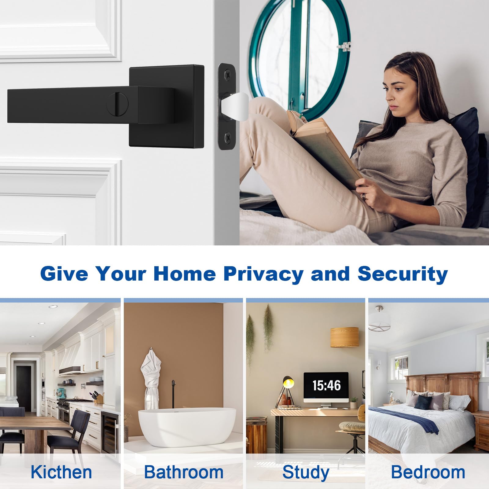 Estmoon heavy-duty zinc alloy lever resists corrosion in humid bathrooms.