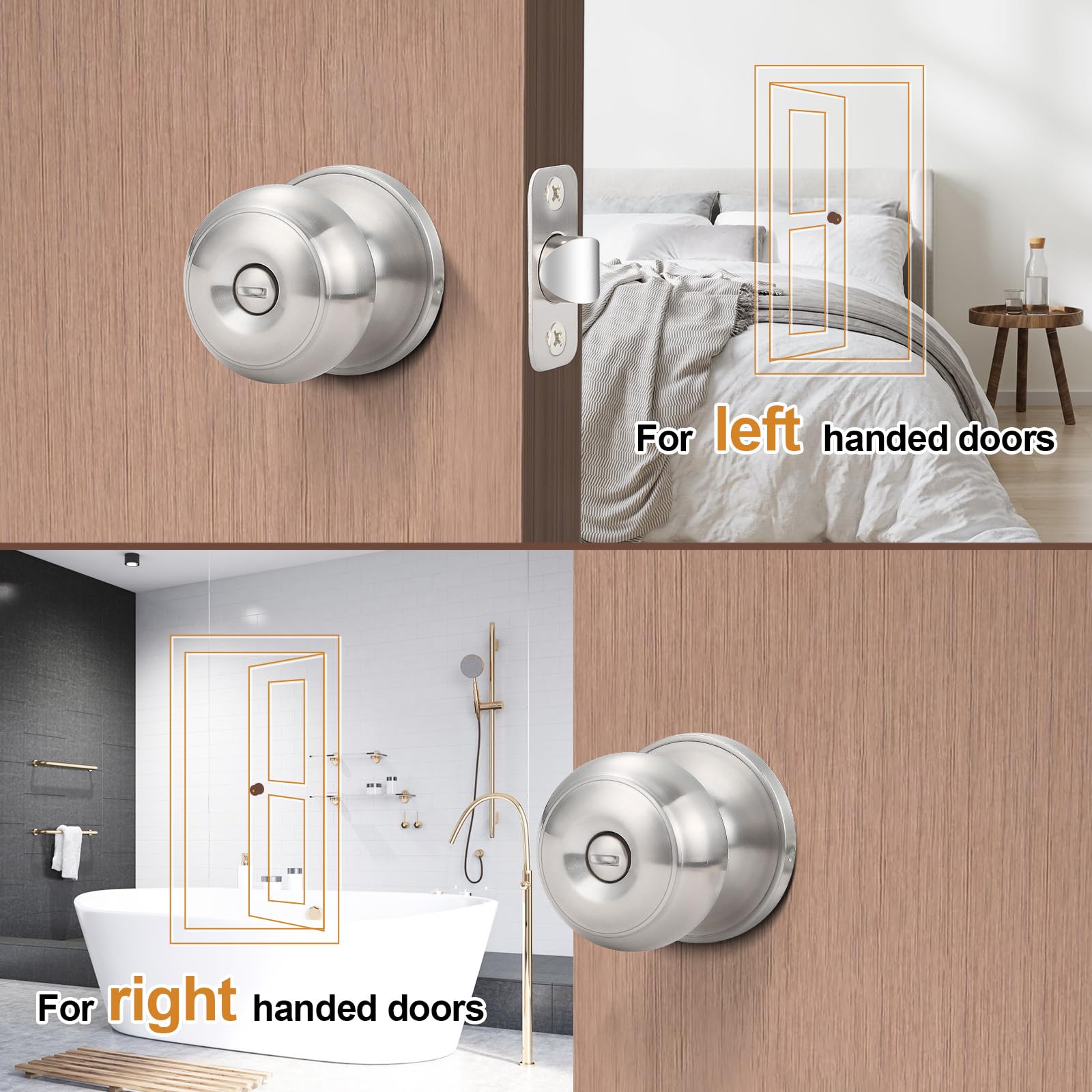 Estmoon interior-door-handle-assembly—durable construction for high-traffic rooms.