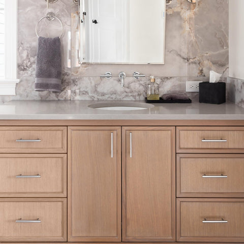 Estmoon easy-install cabinet pull demonstrates fast setup on drawers.