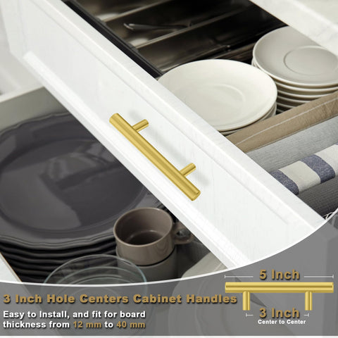 Estmoon modern kitchen hardware with brushed finish updates furniture fronts elegantly.