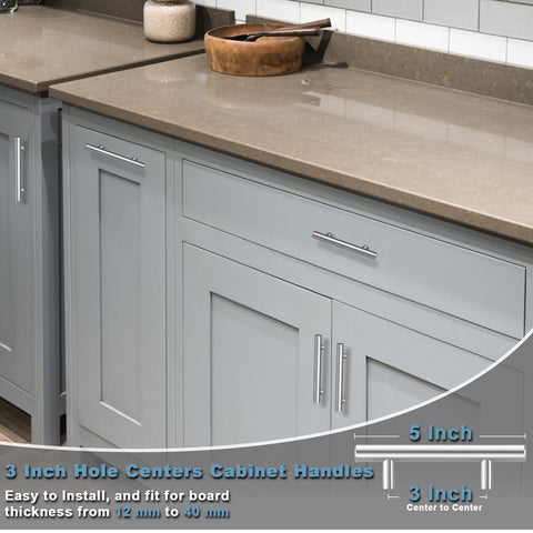 Estmoon packaged cabinet handles set of 30 ready for installation.