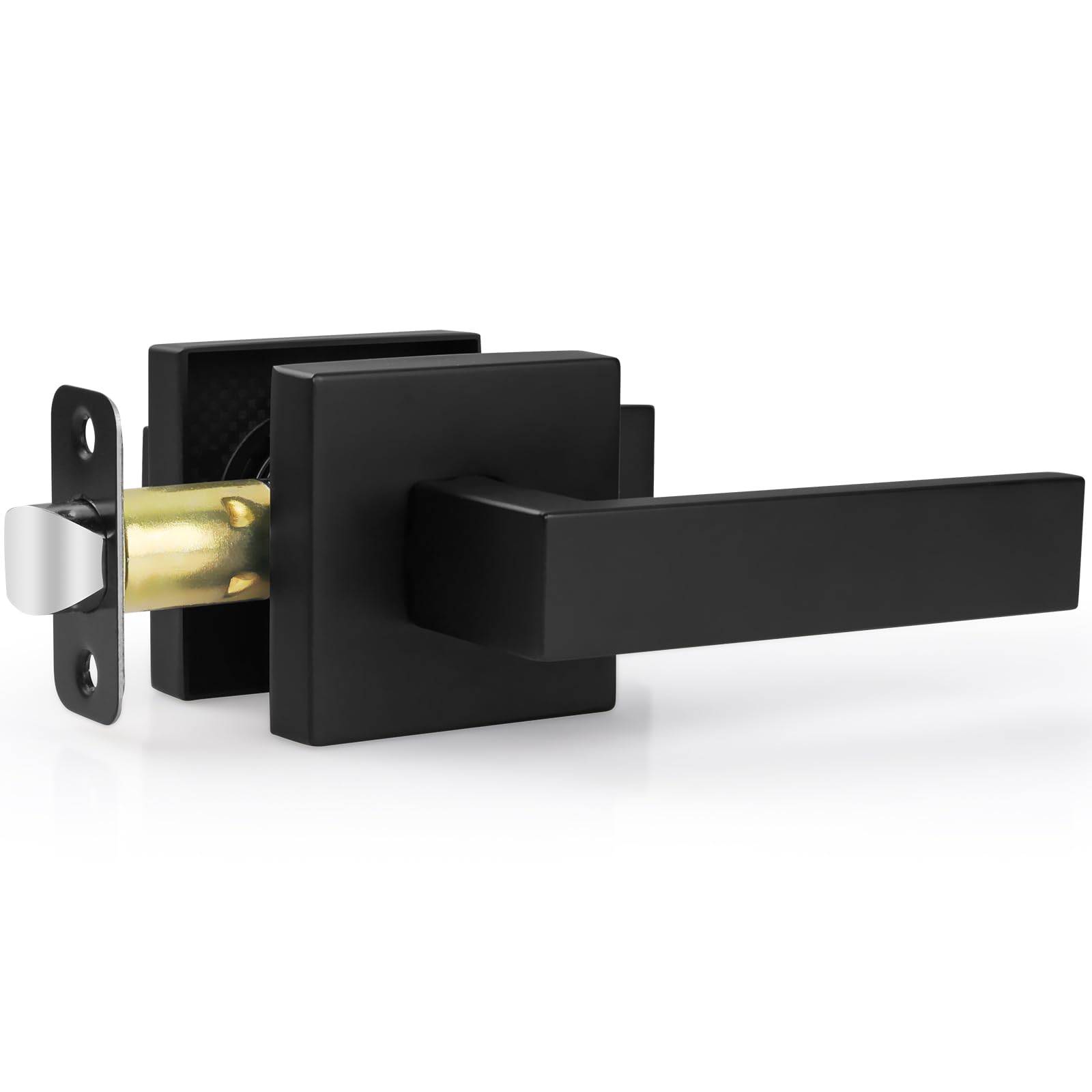 Estmoon passage door handle matte black for easy-access interior doors.