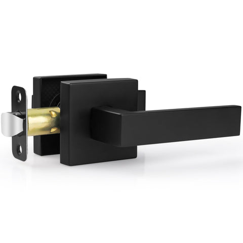 Estmoon passage door handle matte black for easy-access interior doors.