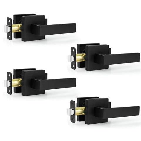 Estmoon matte black passage door knob for versatile spaces