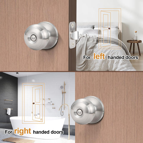 Estmoon privacy knob exterior coin release demonstrates emergency unlock use
