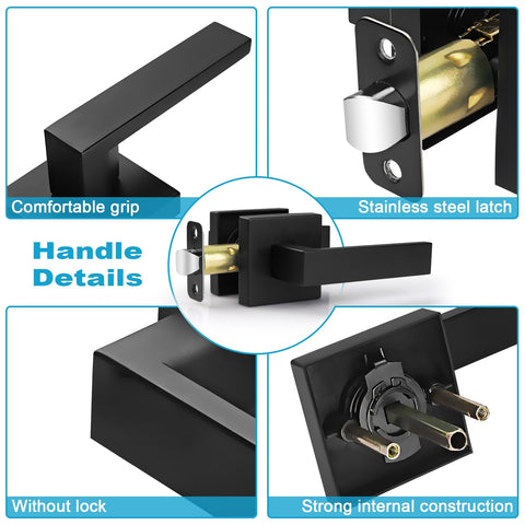 Estmoon reversible door handle for left or right handed doors.