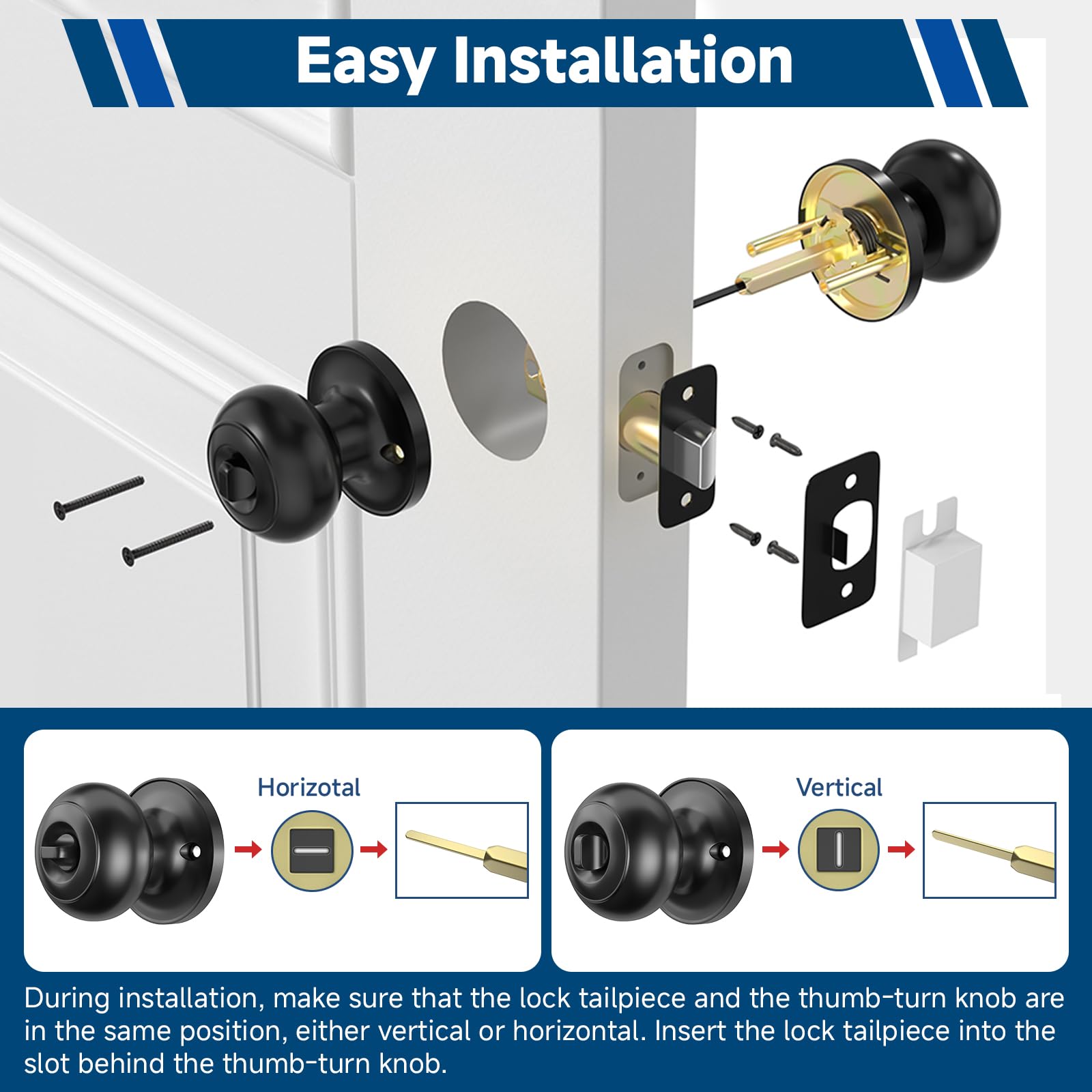 Estmoon compatible with both right- and left-handed doors.