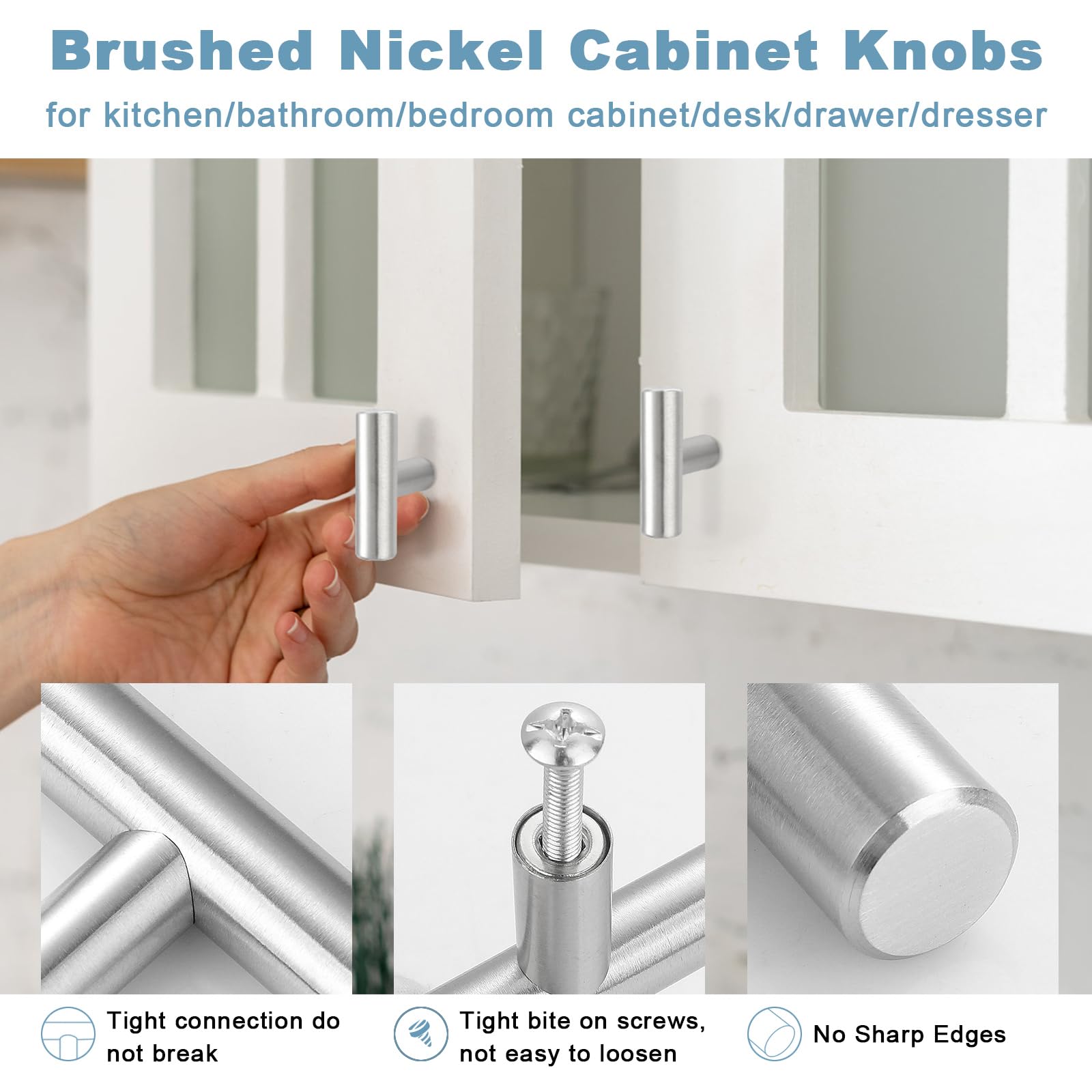 Estmoon single-hole kitchen hardware suitable for many furniture pieces.