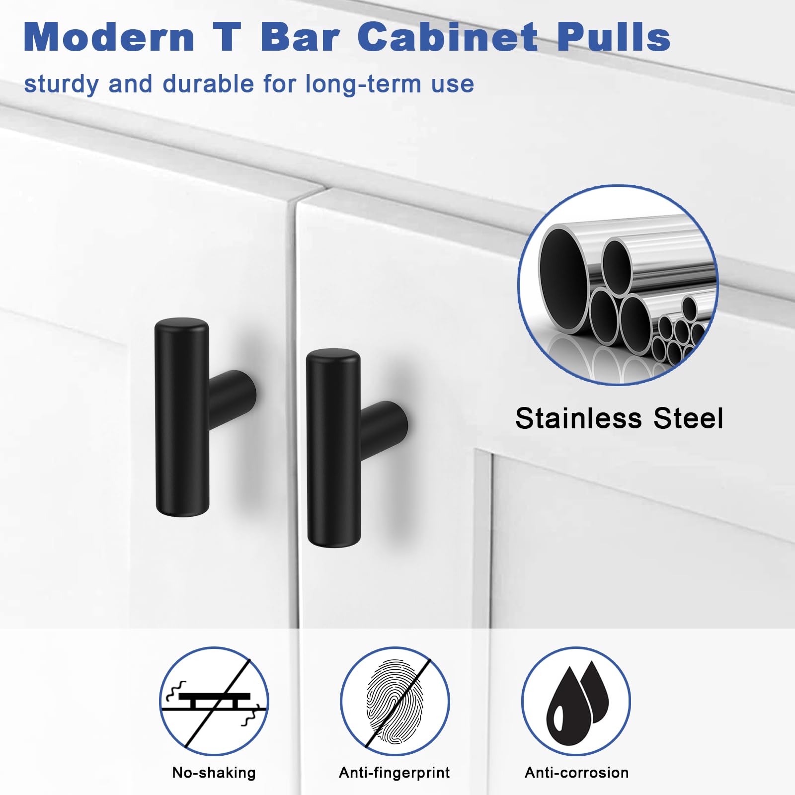 Estmoon stainless steel drawer knob 2 inch offers sturdy, corrosion-resistant hardware for cabinets