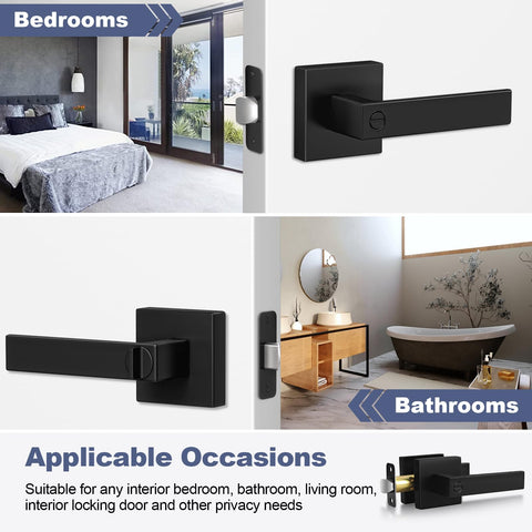 Estmoon zinc alloy durable door handle resists corrosion in humid spaces