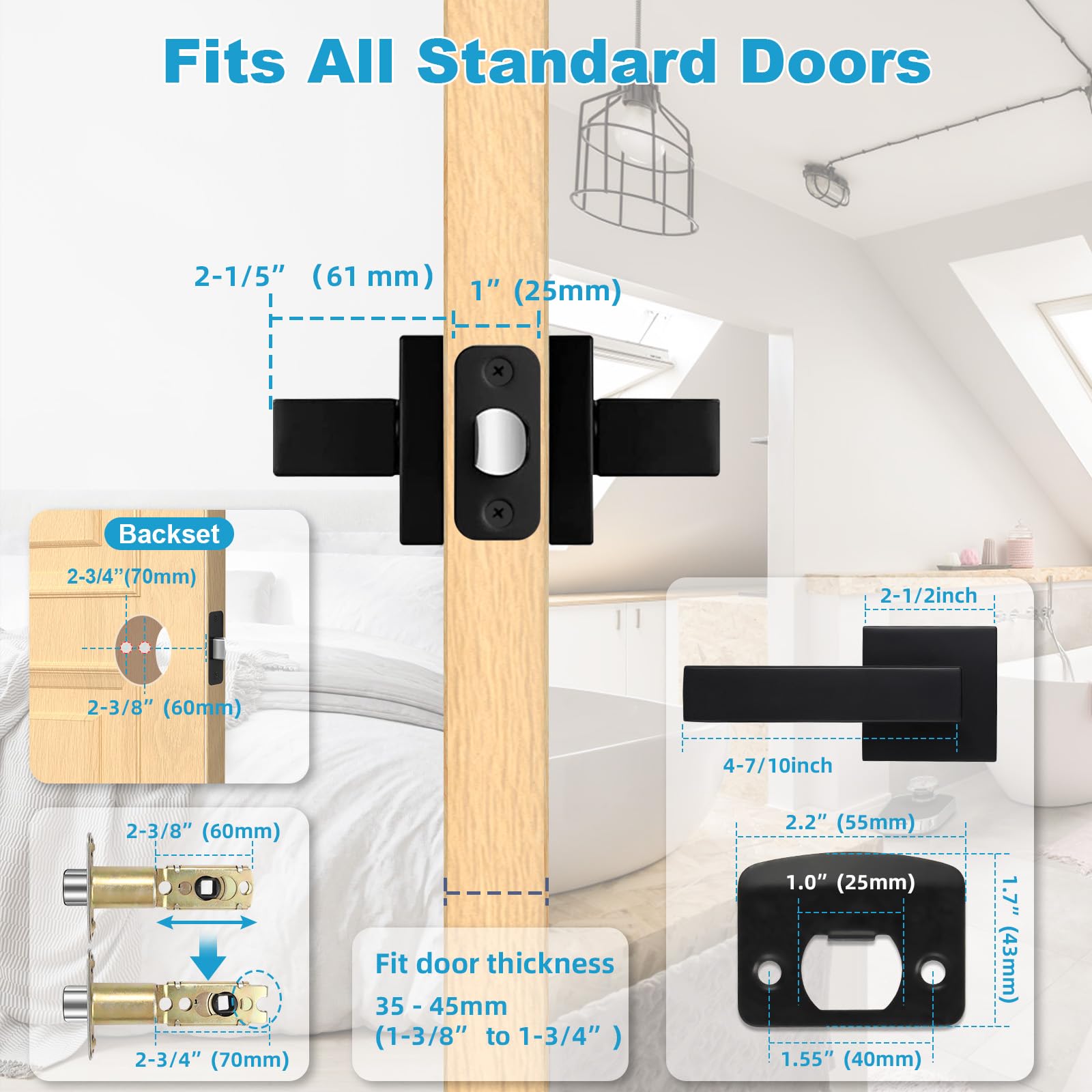 Estmoon zinc alloy durable hardware resists corrosion in humid spaces.