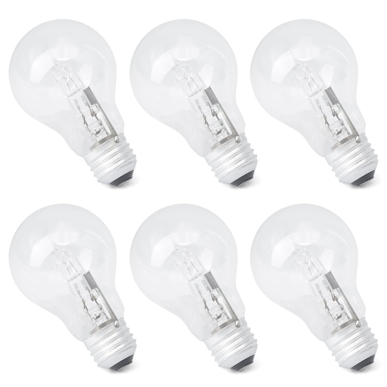 Esttlamer A19 halogen bulb closeup with bright steady light for home lamps