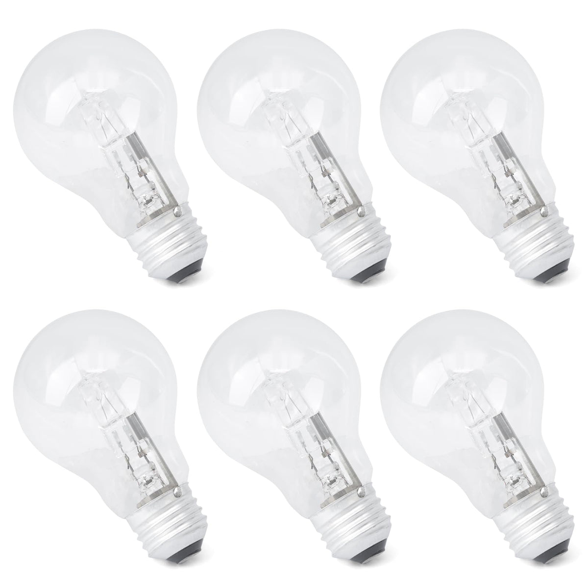 Esttlamer A19 halogen bulb closeup with bright steady light for home lamps