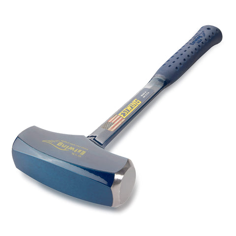Estwing Big Blue drilling hammer shock reduction grip reduces vibration for steadier blows.