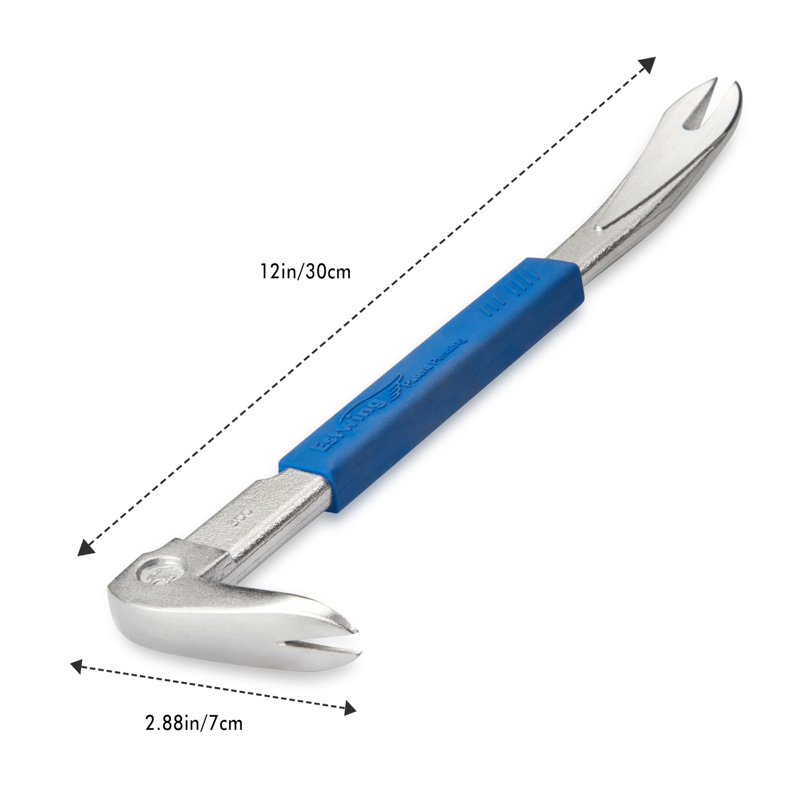 Estwing Pro Claw Nail Puller forged from one-piece steel for durability