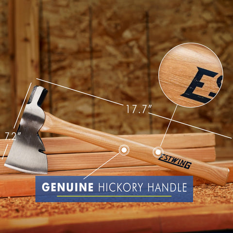 Estwing Rigger's Axe 16in hammer-face design supports nail driving and demolition