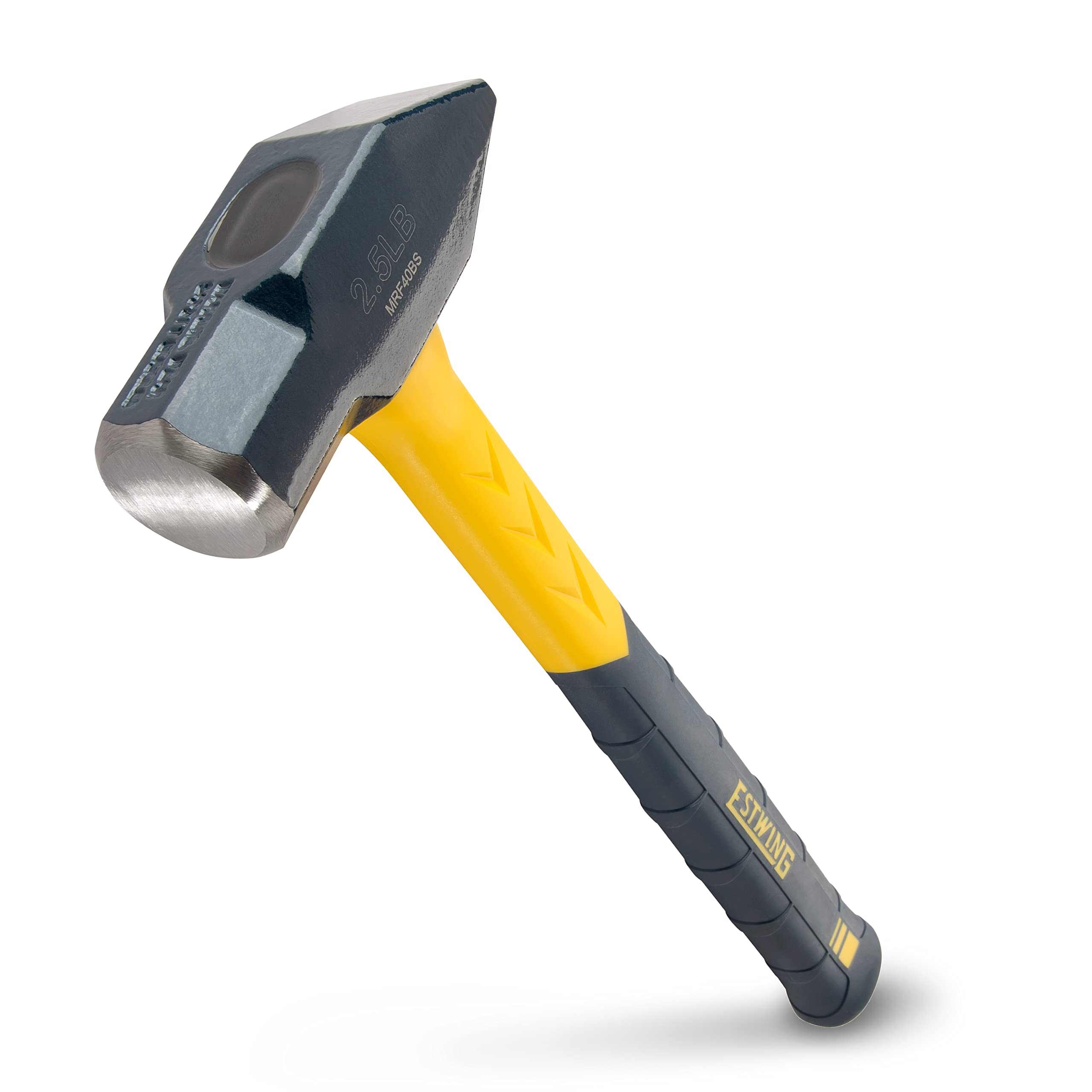 Estwing Sure Strike hammer head-face: polished face and bevel reduce chipping in metalwork.