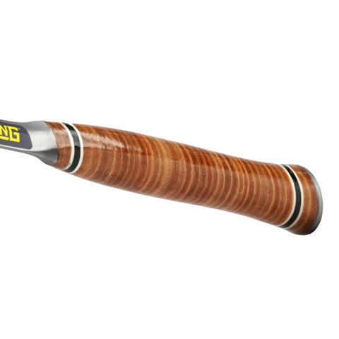 Estwing Tinner's Hammer genuine leather grip provides secure control