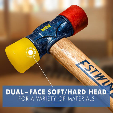 Triple wedge construction anchors head to handle for lasting durability.